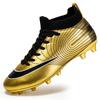 Electroplated Gold-soled Football Shoes Men's Tf Broken Nails Middle School Children Primary School Students Adult Competition Long Nails Short Nails