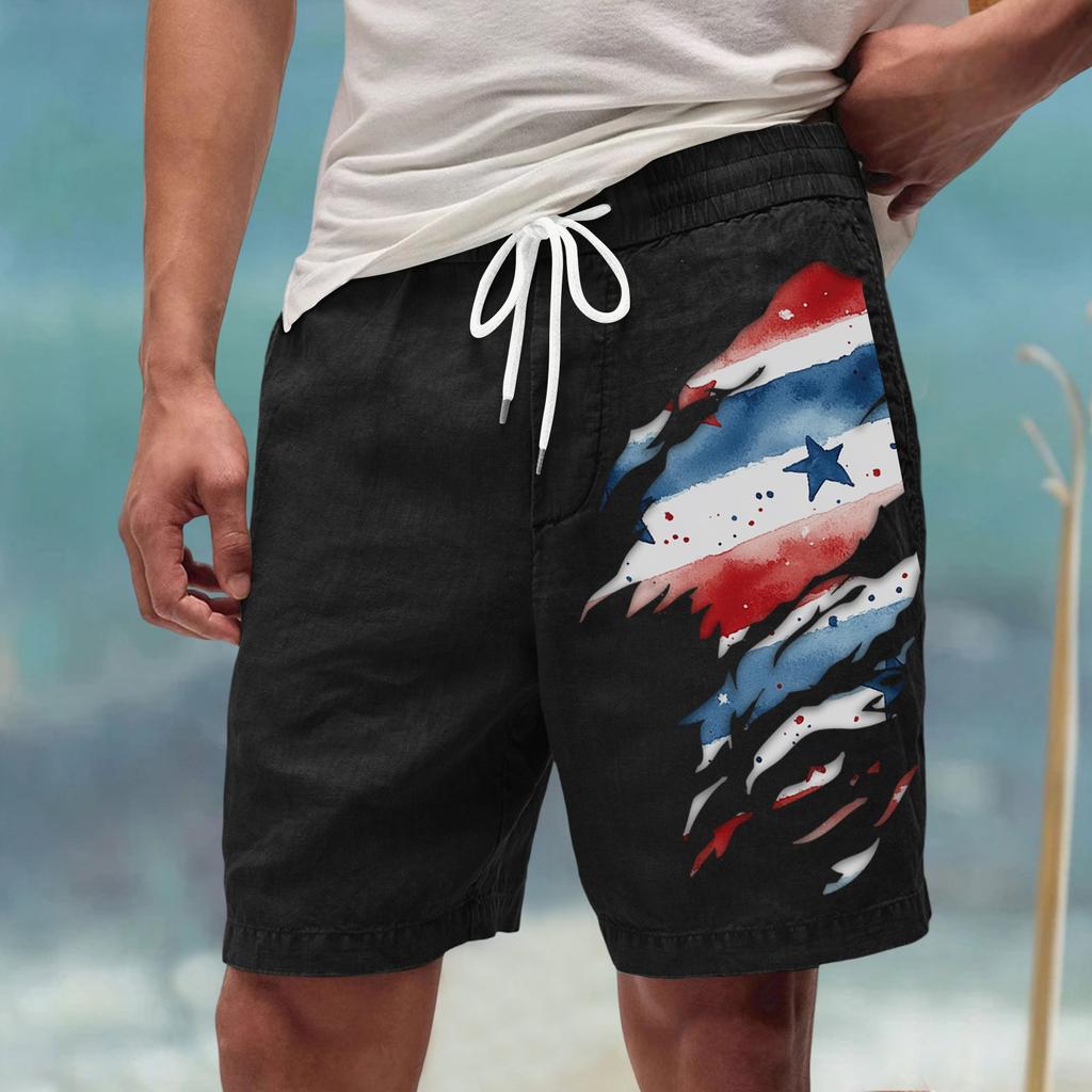 Men's Summer Large Casual Loose Sports Pants Beach Shorts