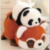 Panda Giant Into Raccoon Plush Toys Double Sided Doll Cute Soft Comfortable
