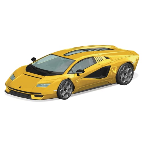 

Aoshima Bunka Kyozai (AOSHIMA) 1/32 The Snap Kit Series Lamborghini Countach LPI 800-4 Yellow Pre-Colored Plastic Model Kit 19-C