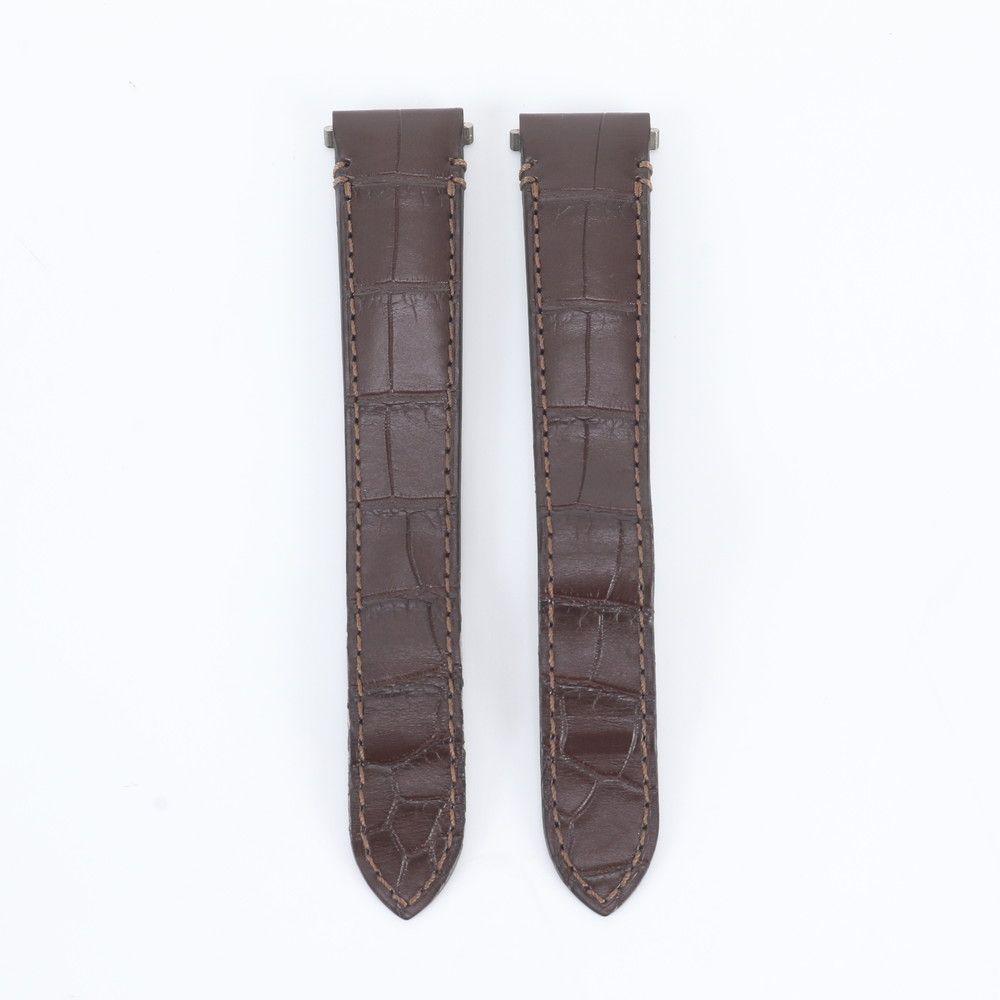 Used Good Condition Cartier Santos Alligator Leather Watch Strap KD7HJACY Crocodile Watch Men s Women s MMM EI32-5 [Used]