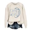 Unisex Fashion Print Long Sleeve Crewneck Sweatshirt for Casual Everyday Wear