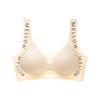 Thin Large-sized Seamless Lingerie Women's Gathering Bra Without Underwire Strapless Bra Push Up Bra