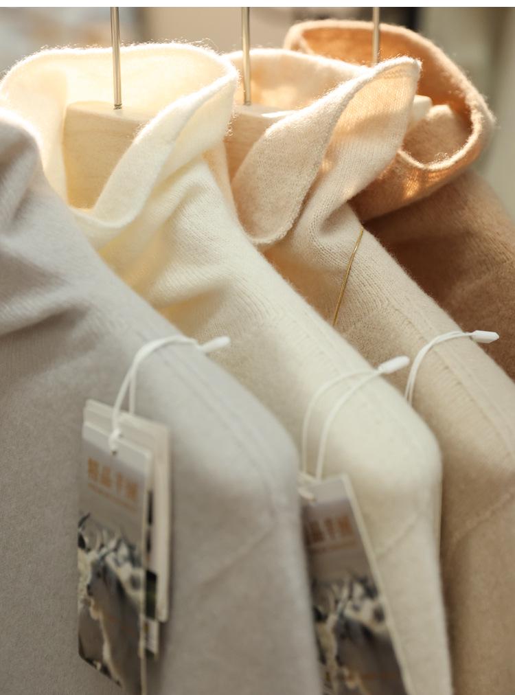 Luxurious Cashmere Alpaca Silk Wool Blend Women's Sweater for Autumn/Winter