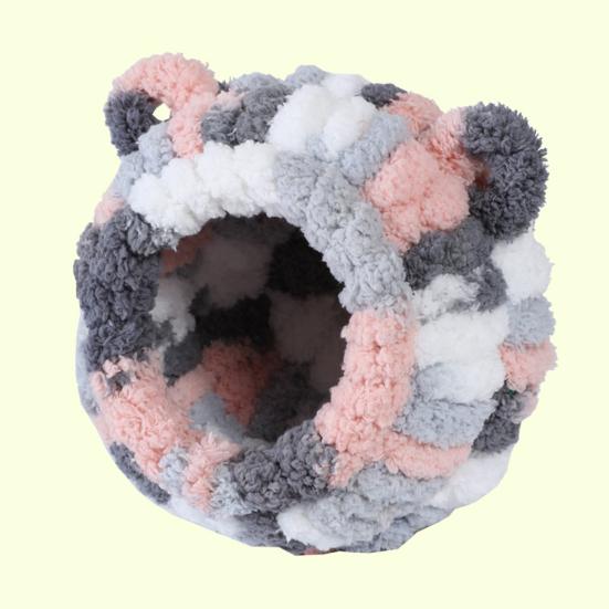 Peluş Kuş Yuvası Yumuşak Yuvarlak Kuş Evi Kulaklı Rahat Sıcak Papağan Sarılma Kulübesi Sevgi Kuşu Conure Muhabbet Kuşu Sultan Papağanı İçin Kabarık Mağara Yuvası