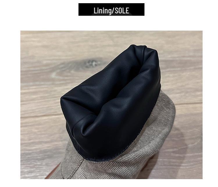 Stylish Women's Thick-Soled Martin Boots - European & American Design, Spring/Autumn 2024