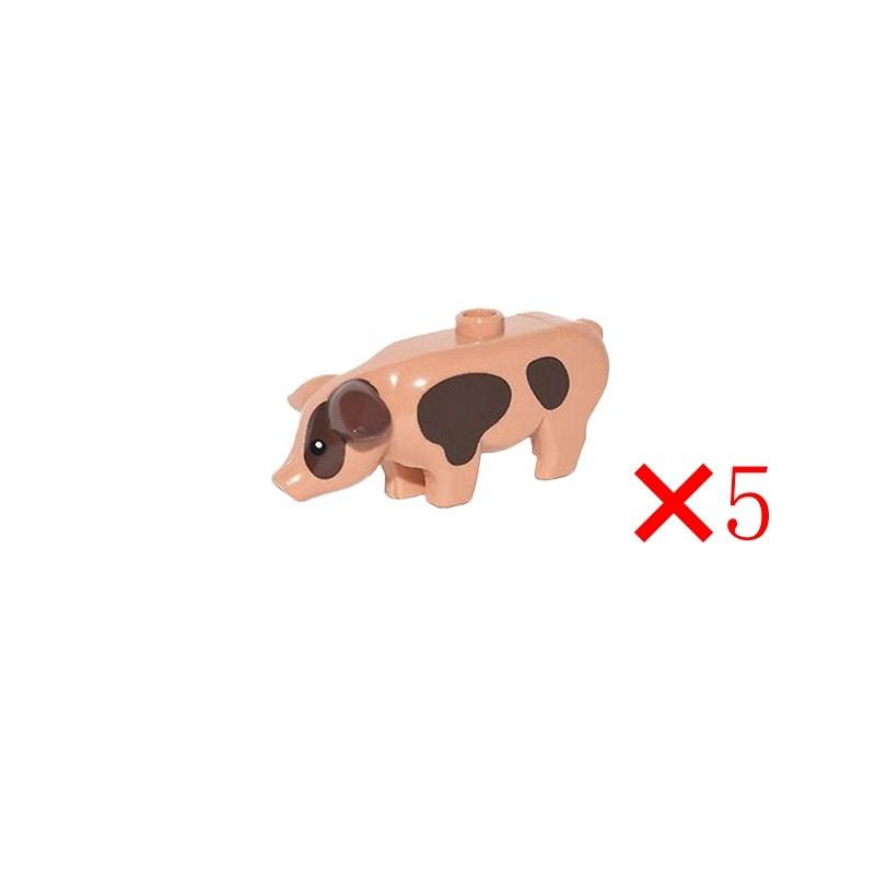 

Животные Милые Овца Коза Корова Свинья Собака Курица Домашний скот Фигурки MOC Строительные блоки Игрушки для детей Подарки Сделай сам Игрушка Часть животного