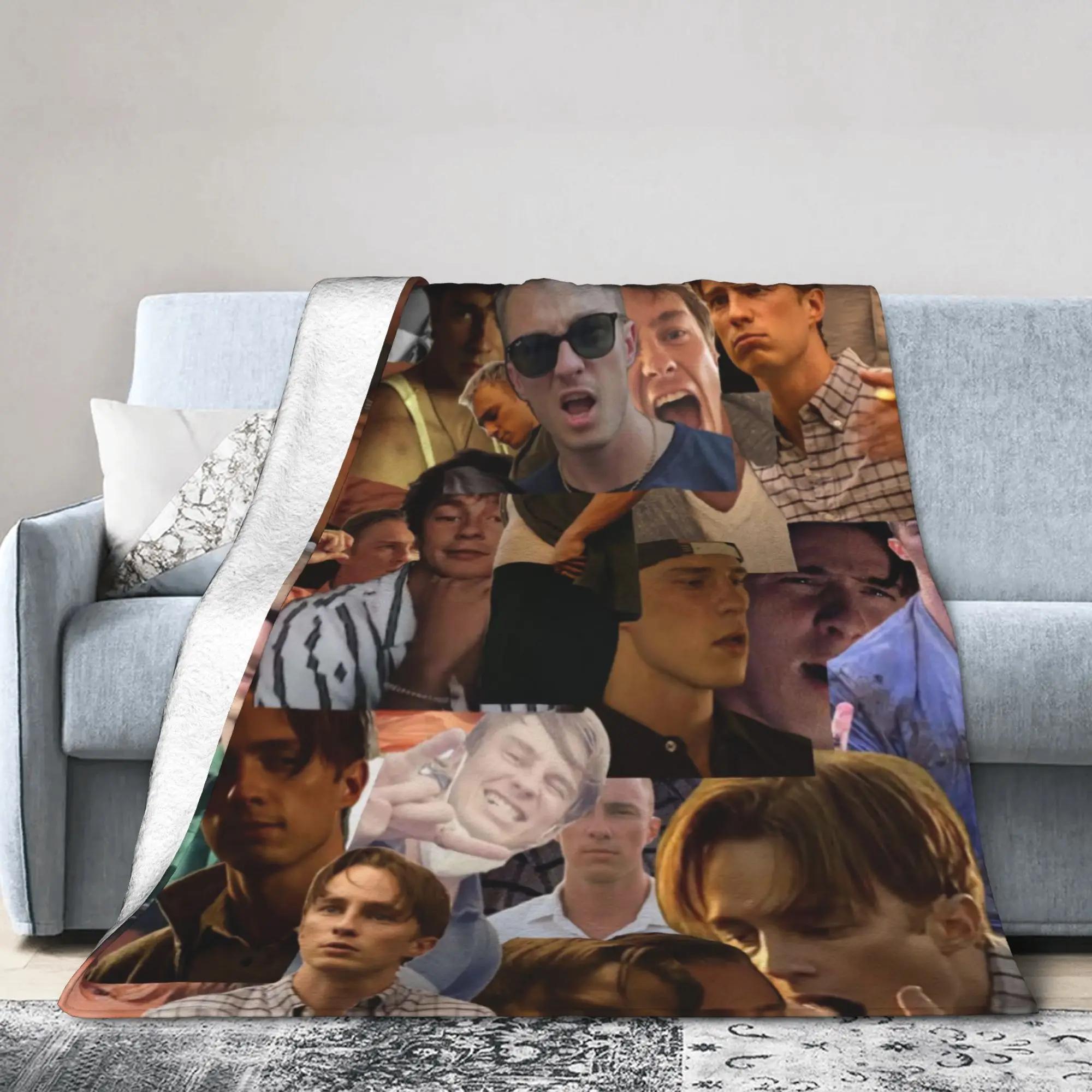 Rafe Cameron Collage Plush Flannel Throw Blanket for Couch Bed  Soft Warm Bedspread Design Quality Gift for Boys Girls 40x50in