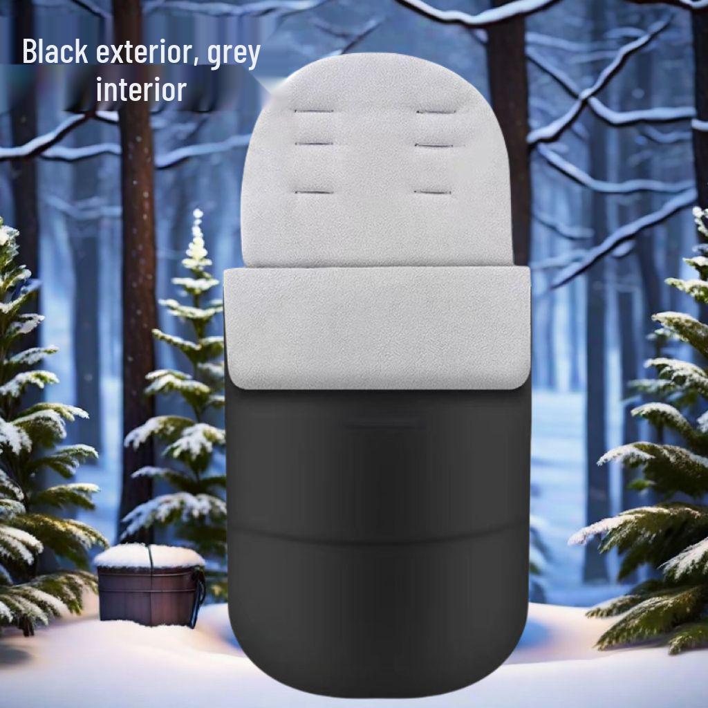Winter Thickened Baby Stroller Footmuff & Cotton Pad Seat Cushion