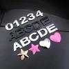 Autocollants Lettres et Chiffres Métalliques 3D Noirs pour Logos DIY