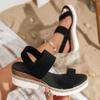 Large-size Platform Wedge Sandals for Women, New Style, Fish-mouth Design, Thick Sole Shoes
