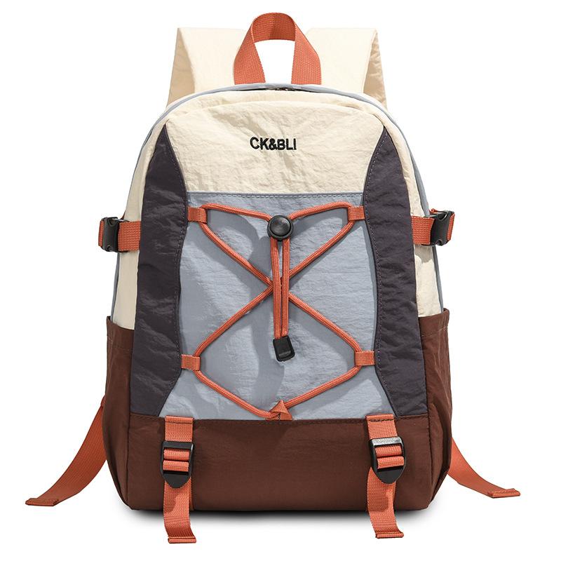 Lightweight Casual Backpack High-value Sports Cycling Backpack Junior High School Students Schoolbag Outdoor Storage Bag