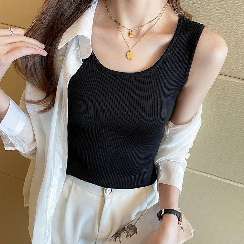 Ice Silk Slim Fit Sleeveless Camisole