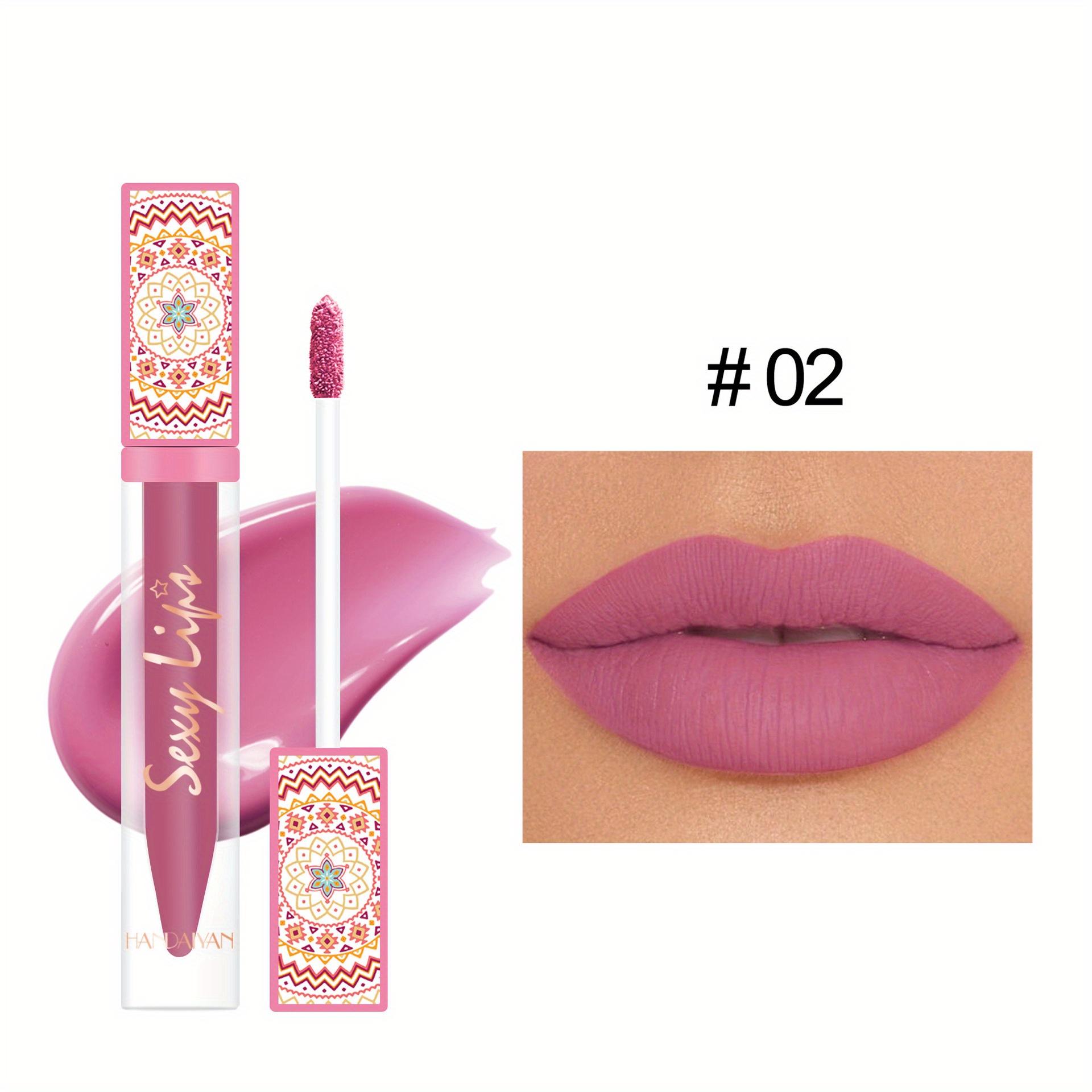 

Богемная матовая чашка с антипригарным покрытием, долговечная водостойкая глазурь для губ, увлажняющий блеск для губ 02#