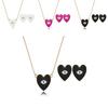 Unique Eye-catching Heart-shaped Rhinestone Earrings For Chic Street Style Fashion