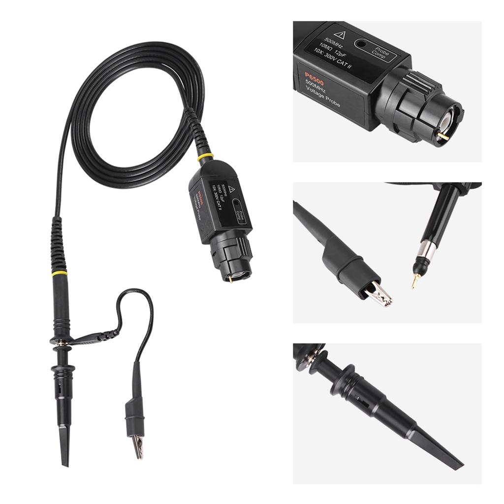 1 pcs P6500 500MHz 10X High Precision Oscilloscope Passive Probe Clip Oscilloscope Clip probe