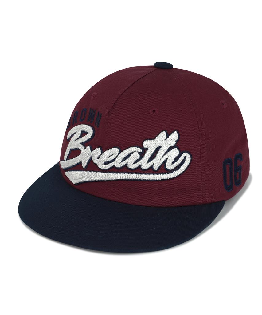 BROWNBREATH Coloration Flat Visor Cap - Burgundy