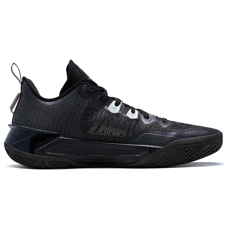 LiNing Blade 3 V2 Obsidian Stoff Støtdemping Sklisikker Lett Rebound Lavsko Basketballsko Unisex Sneakers Svart ABAT057-19