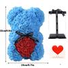 Preserved Rose Foam Bear 25cm - Valentine's Day Flower Gift Box Bouquet