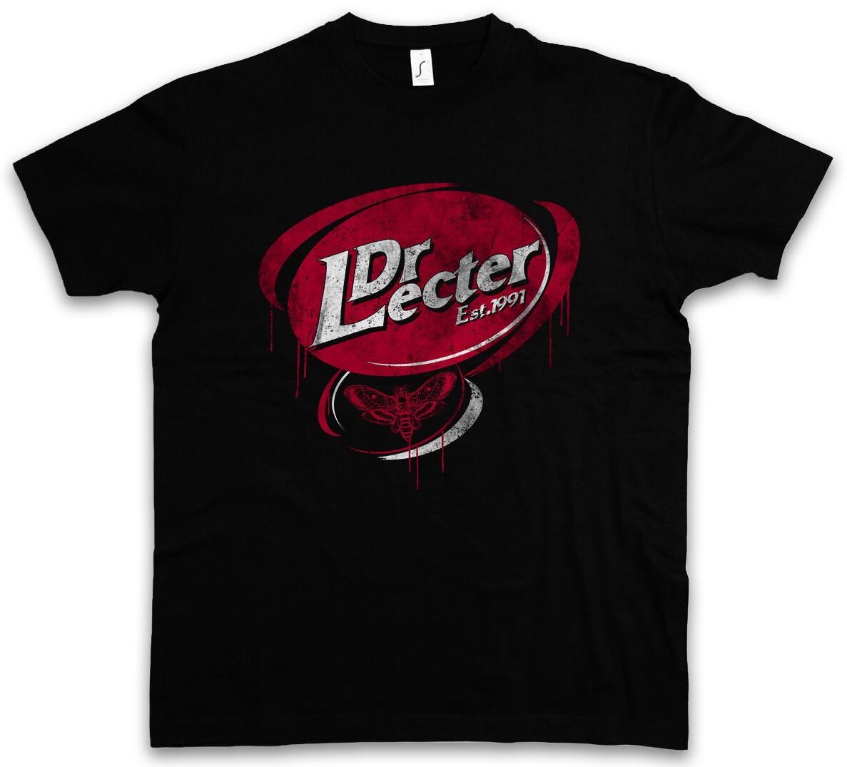 DR. LECTER T-SHIRT Hannibal Fun Shirt Pepper Drink Red Logo Dragon Movie- M