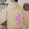 European Size Do What Makes You Happy Sports Hooded Sweater