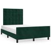 Bed Frame without Mattress Dark Green 120x200 cm Velvet