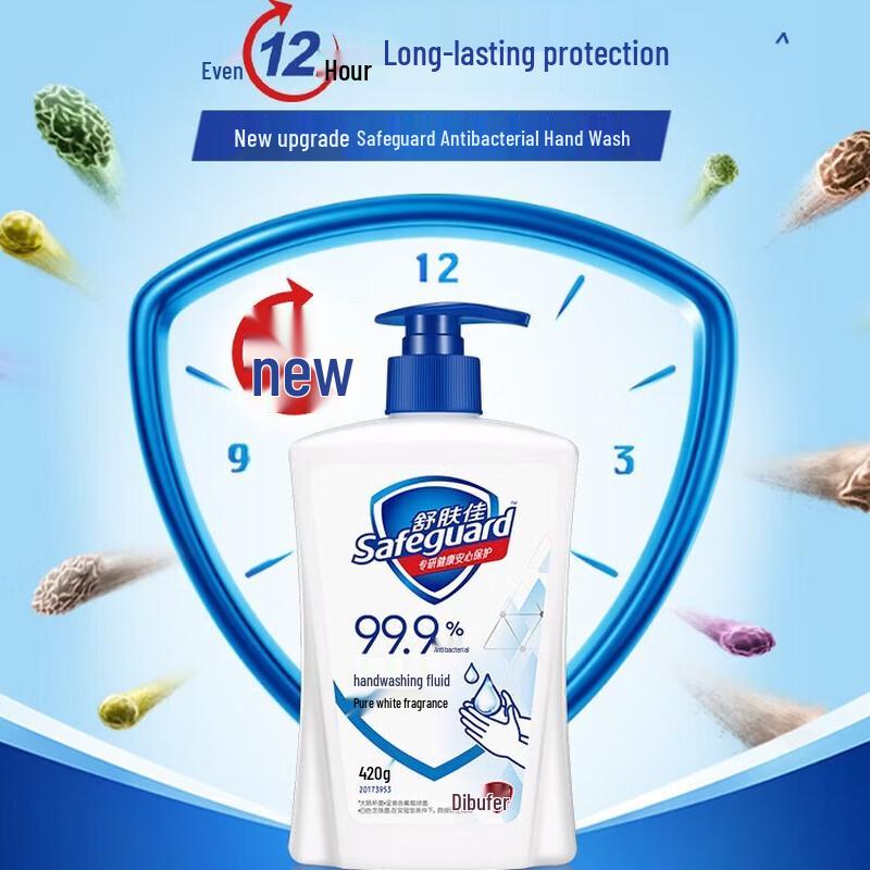 Safeguard Pure White Antibacterial Hand Wash