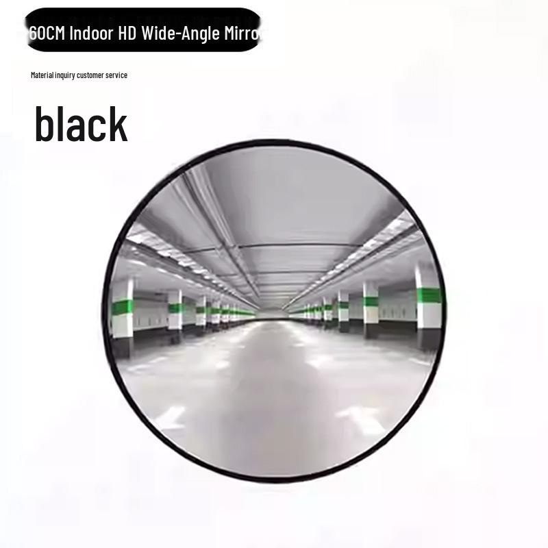 Wide-Angle Road Corner Traffic Mirror - Large Round Convex Reflective Mirror for Intersections