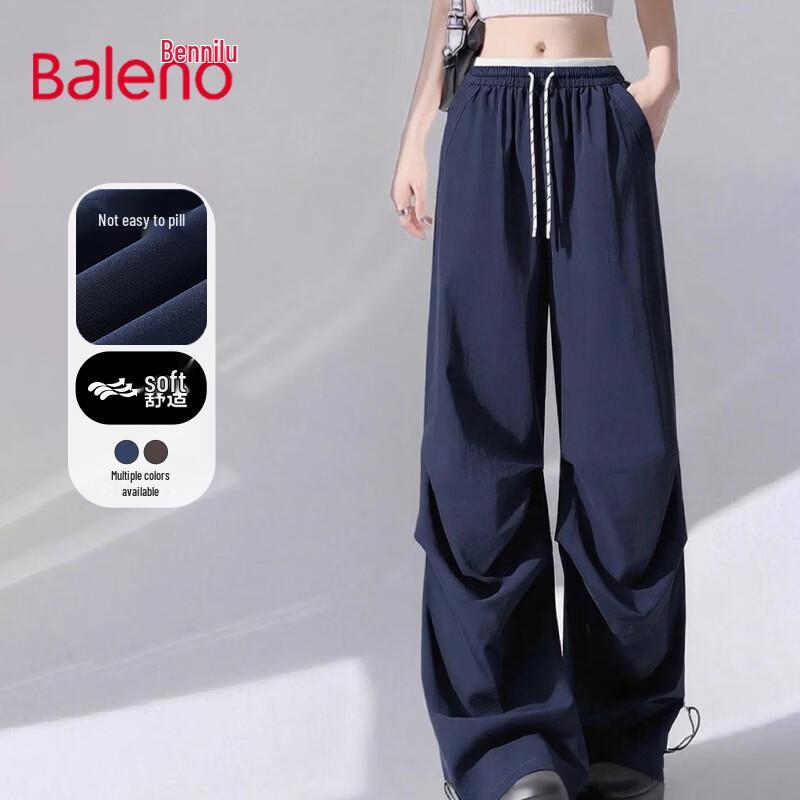 

Baleno Women s Spliced Wide-Leg Cargo Pants L