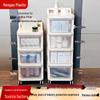 Multi-layer Mobile Storage Trolley with Drawers for Living Room Snacks & Sundries