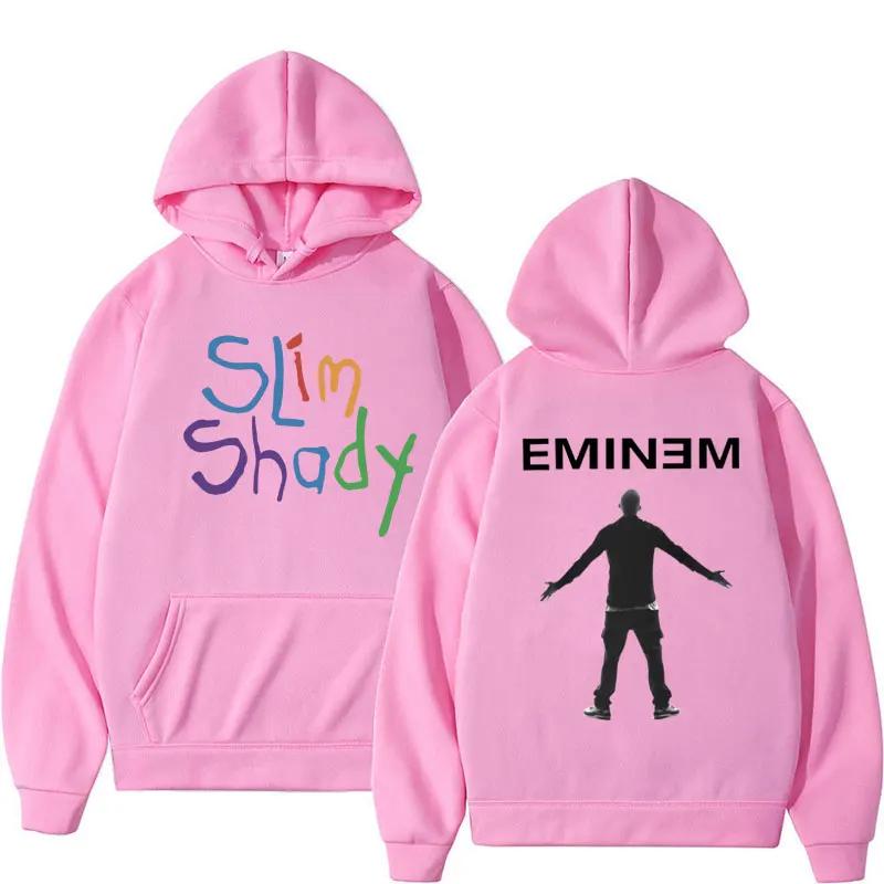 Rapper Eminem Slim Shady Fashion Hoodie Men Women Hip Hop Style Vintage Style Warm Sweatshirt Oversized Streetwear Male Hoodies