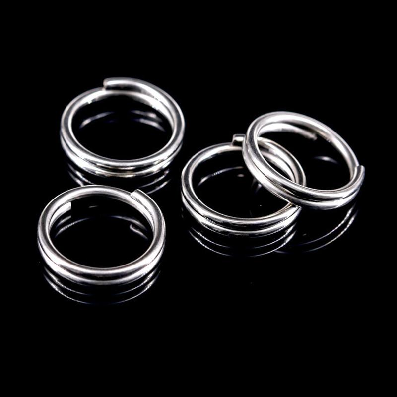 MNFT 1000PCS Tackle Swivel Snap Stainless Steel Fishing Split Rings Fish Connector New