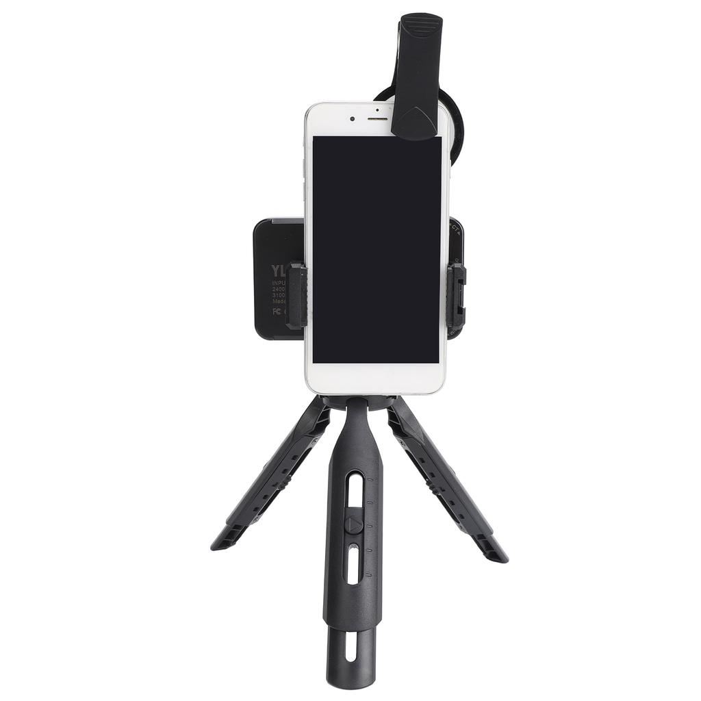 LED Cell Phone Fill Light 180 Light Clips 2400K?6400K Adjust Height Angle Rechargeable Photography Fill Light for Tattoo