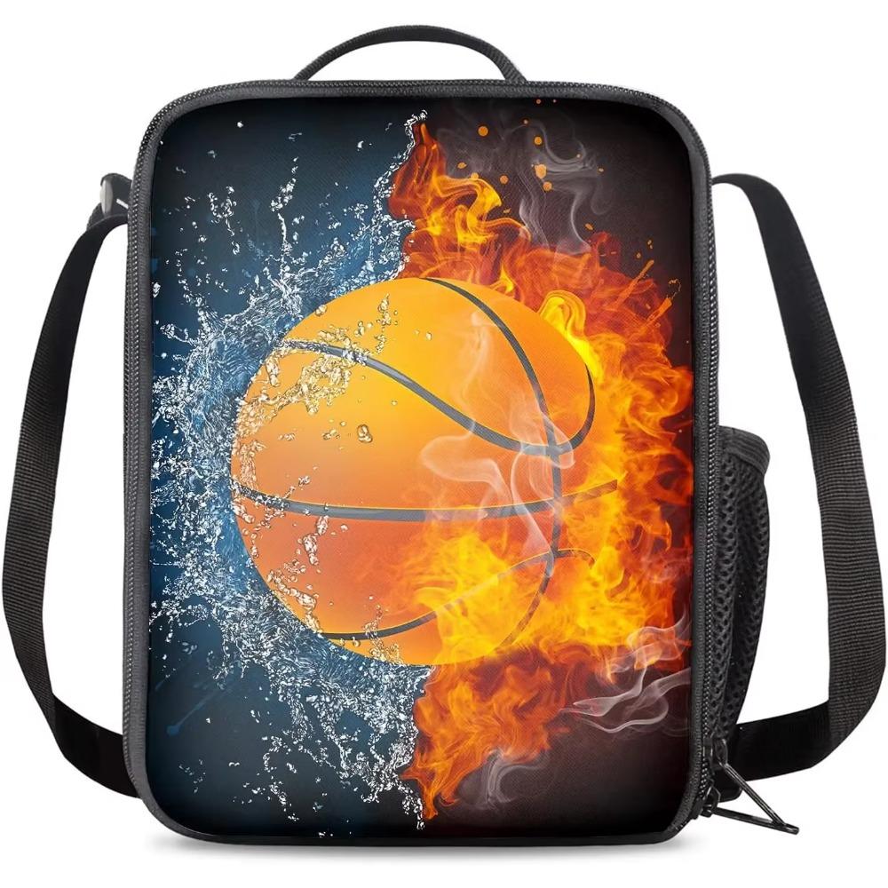 

Ланч-бокс Огонь и Вода Шайба Изолированный Прочный с Плечевым Ремнем Многоразовая Термосумка для Ланча для Работы Школы Пикника Пляжа 26.5x20x11.5CM коричневый