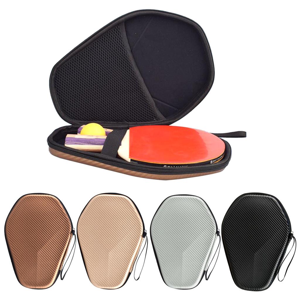 Lightweight Pingpong Paddle Bag Waterproof Case Portable Table Tennis Racket Bag Hexagonal Zipper Handbag Easy to Carry
