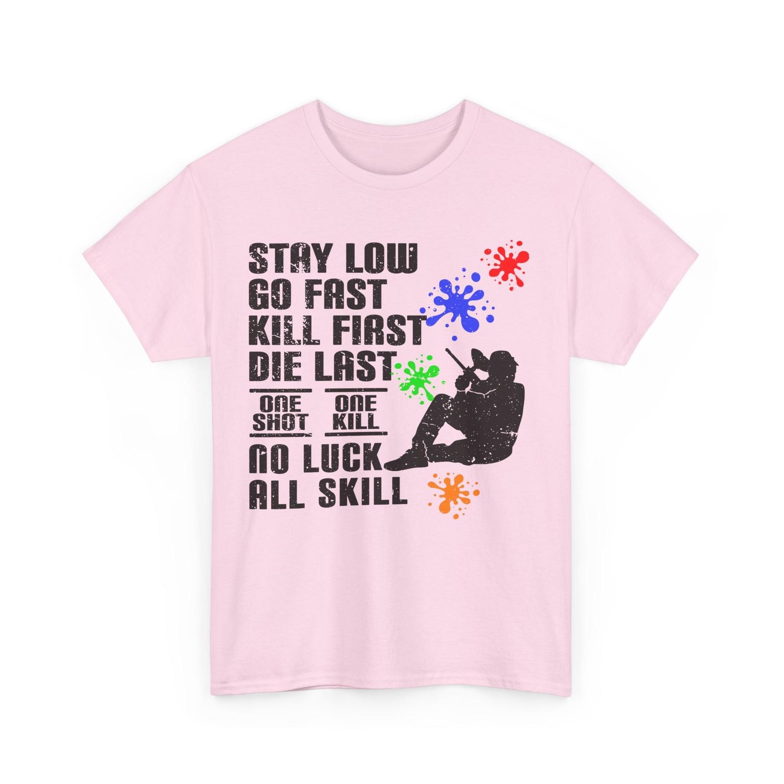 Paintball Player Shirt, Stay Low Paintballing Lovers Men Funny Shirt S