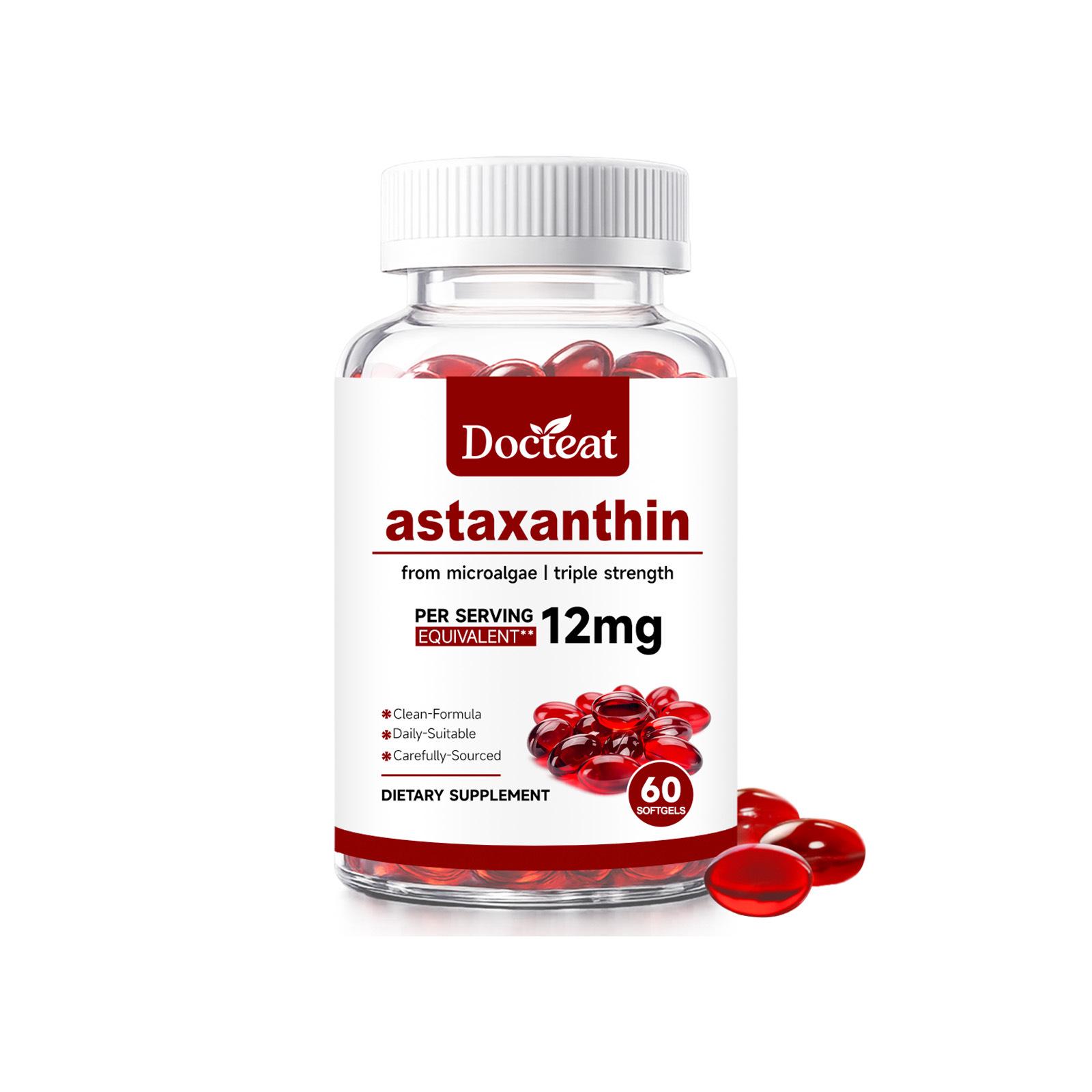 DOCTEat Asztaxantin Lágykapszula: Napi egészségmegőrző táplálékkiegészítő kapszulák