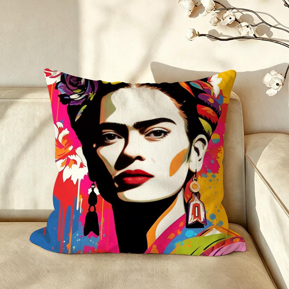 Artist FFrida KKahlo Cushion Cover Pillow Case Antidustmite Pillowcase Silky Short Plush Sofa Cushion Cover hot