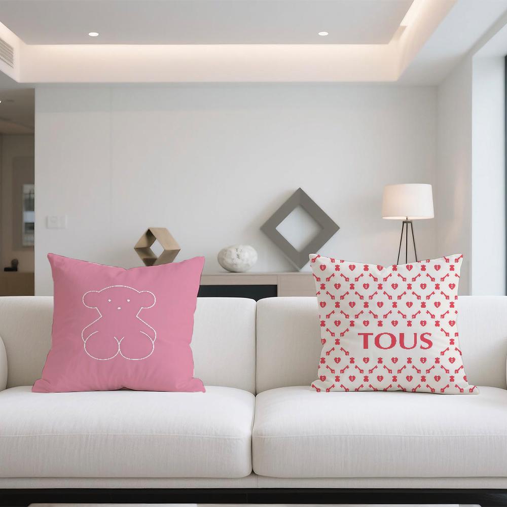 Fashion T-TOUS-ES B-Bear-ES cushion cover For Sofa Car Office Cafe Soft And Comfortable Double-Sided Printing Pillow Cover