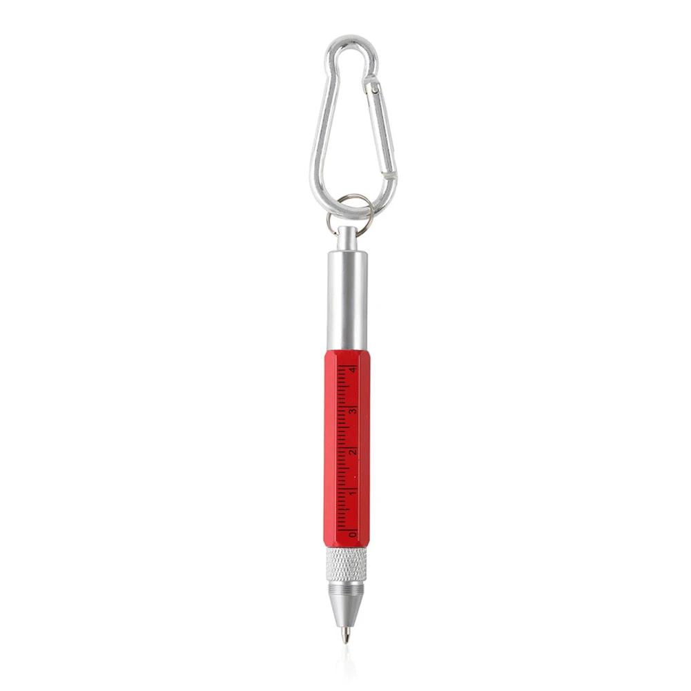 Mini Multifunction Ballpoint Pen Stylus 6 In 1 Metal Screwdriver Touch Screen Tool Pen Small Scale Keychain Pens Gift Accessory