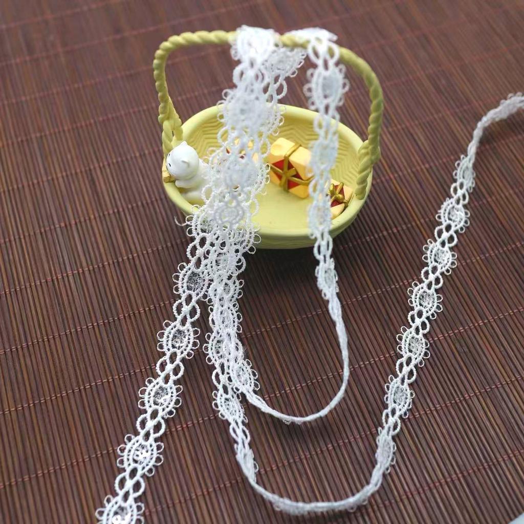 Polyester Thin Thread Beads, Small Lace Embroidery Lace, Water-Soluble Barcode, Children'S Dress Accessories