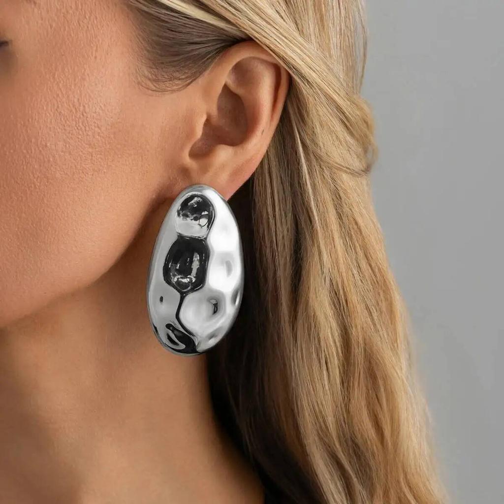 Ingemark Exaggerated Retro Irregular Geometry Big Drop Earrings for Women Simple Fashion Metal Ear Accessories 2026 New Jewelry