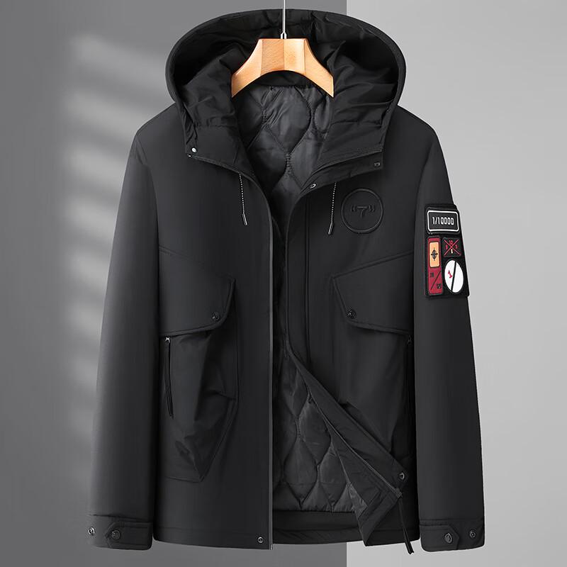 

Dibinze Мужская зимняя куртка с капюшоном большого размера 7XL