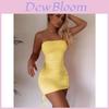 Street Style White Bodycon Dress With Pleated Design For Summer Casual Wear