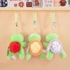 Watermelon Grape Turtle Plush Keychain PP Cotton Green Doll Key Ring  Birthday Gift