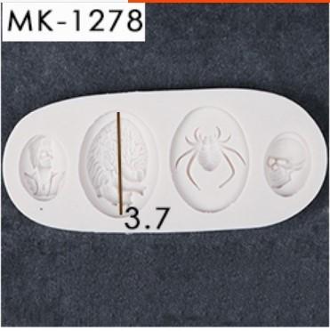 loween Sugar Art Pumpkin Skeleton Spider Owl Coffin Cake Decoration Silicone Mold Baking Cooking Tools