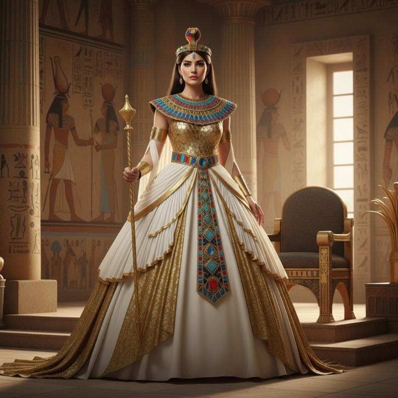 Detailed Cleopatra Headpiece Plastic Crowns For Cosplay Event Themed Celebrations Comfortable Wear