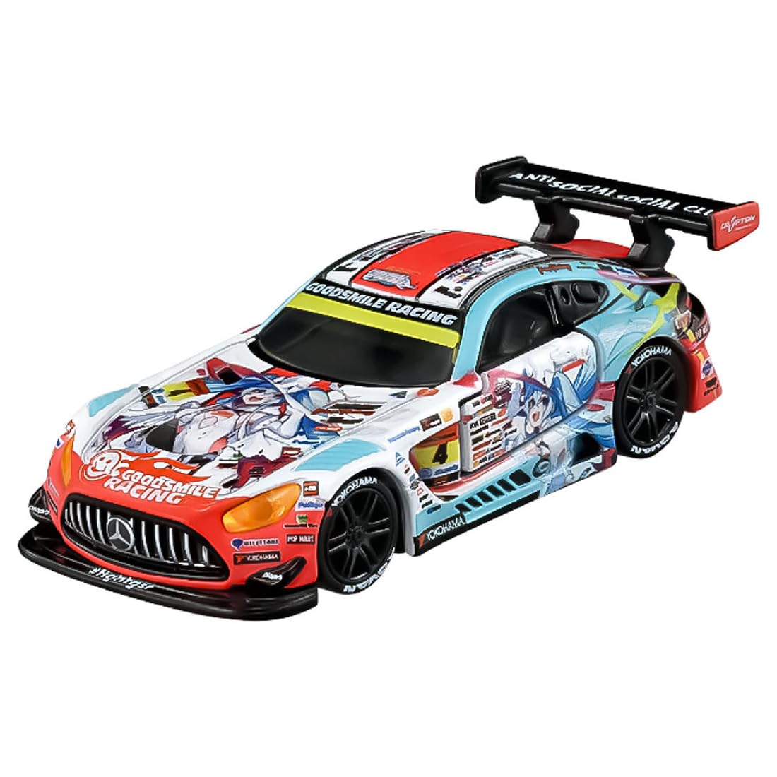 

TAKARA TOMY Tomica Premium Racing Good Smile Hatsune Miku AMG 2024 Игрушечная миниатюрная машинка для детей от 6 лет и старше Вер.