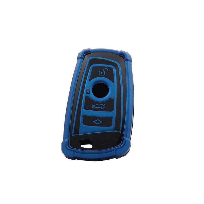 Чехол-брелок из ТПУ для ключа от автомобиля Mecha Key Fob для X1 X3 X4 X5 F10 F15 F16 F20 F30 F18 F25 M3 M4 E34 Защитный держатель blue