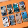 Seal Sea Phone Cases For iPhone 17 16 15 14 13 12 11 Pro Max Plus Luxury Camera Protection Plastic
